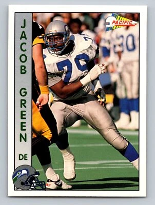 Jacob Green 1992 Pacific #290 Seattle Seahawks - Image 1 of 2