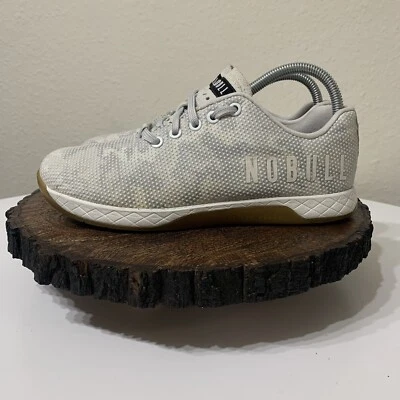 NOBULL White Gray Camo Trainers Unisex Womens 8.5 Mens 7 Athletic Gym Crossfit - Image 1 of 4