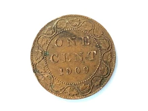 1909 GROSSER KANADISCHER CENT EDWARD ECHT SCHÖN! - Bild 1 von 2