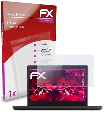 atFoliX Pellicola Vetro per Lenovo ThinkPad L480 9H Armatura di protezione - Immagine 1 di 4