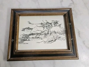 California Dunes Aruba Drawing by D Solá – Reproduction, Vintage - Picture 1 of 15