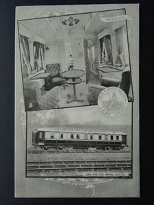 L&NWR Royal CAR FOR THE ROYAL SUITE Interior c1904 Postcard by Raphael Tuck - Picture 1 of 2