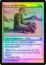 Favor of the Mighty FOIL Lorwyn HEAVILY PLD White Rare MAGIC MTG CARD ABUGames