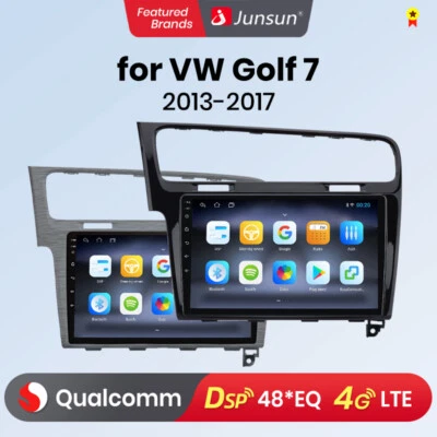 4+64G Qualcomm 8Kern CarPlay Android Autoradio GPS Navi für VW Golf 7 2013-2017 - Bild 1 von 4