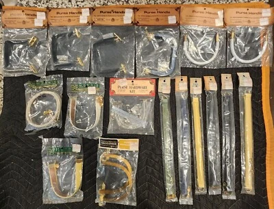 Purse Hardware Mixed Set Vintage NOS Royal Coat GRC Gries Handles Straps  - Image 1 of 4
