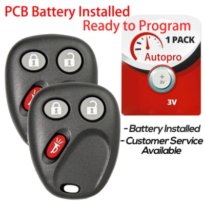 2 Para GMC Sierra 1500 2500 3500 HD 2003 2004 2005 2006 Mando a distancia Entrada Coche Llavero Foto 1 de 4