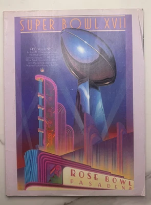 Washington Redskins vs. Miami Dolphins Super Bowl XVII Football Program - Image 1 of 4