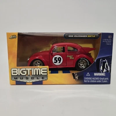 Jada Dub City Bigtime Muscle 1959 '59 Volkswagen VW Beetle супер жук автомобиль 1/32 - Изображение 1 из 4