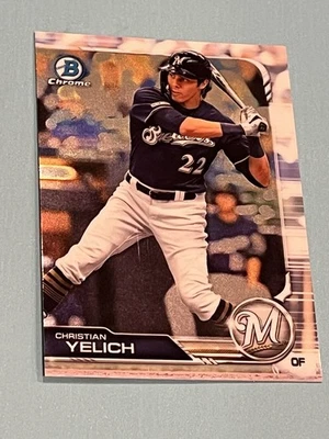 2019 Bowman Chrome #63 Christian Yelich - Image 1 of 2