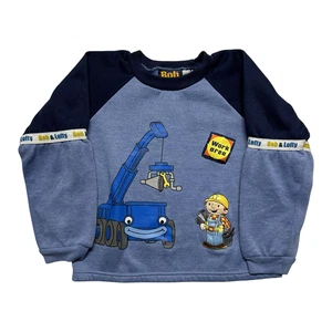 Vintage Bob the Builder Sweater Youth 7 Lofty Work Area Cartoon 2002 Pullover 00 - Picture 1 of 8
