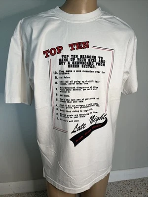 Camiseta Vintage Años 90 SECTOR VERDE Tarde Noche XL Puntada Única SIMS Burton FORO Foto 1 de 4