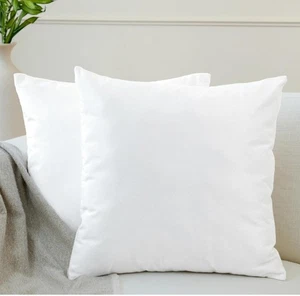 Encasa XO Velvet Throw Pillow Covers 18x18 in (45x45 cm) - White - Set of 2... - Picture 1 of 1