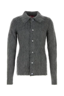 GUCCI Gray Mohair Blend Cardigan New & Authentic - Image 1 of 3