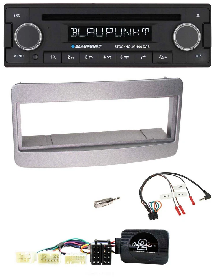 Blaupunkt Lenkrad Bluetooth DAB CD USB Autoradio für Toyota RAV 4 2001-2006 dunk - Bild 1 von 4