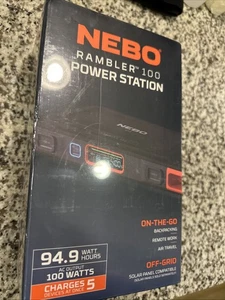 NUEVO - Central eléctrica Nebo Rambler 100 - 94,9 vatios hora - Salida de 100 vatios - Imagen 1 de 4