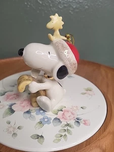 Lenox Snoopy's List For Santa Ornament  - Picture 1 of 7