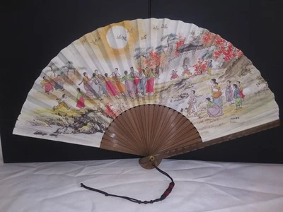 韩国传统竹制折叠手扇 — 第 1/4 张图片