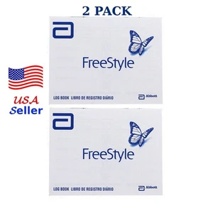Abbott FreeStyle Log Book For Glucose Care - 2 Pack - Picture 1 of 4