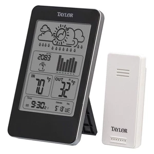 TAYLOR 1733 Wireless In/Out Thermometer w/Barometer 48TA35 - Picture 1 of 1