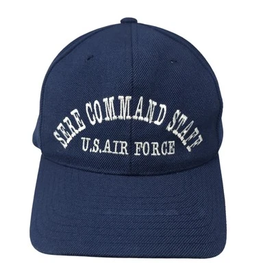 Gorra de béisbol Sere Command Staff US Air Force ajustada azul 7 1/4 Coliseo Foto 1 de 4