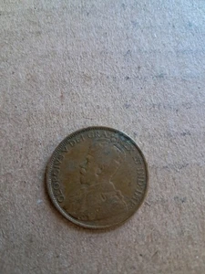 Canada 1917 Large One Cent King George V Canadian Circulated Coin Free Shipping - Picture 1 of 2