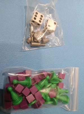 Monopoly Wine Game 6 Replacement  Tokens Pieces Parts WINEOPOLY And 2 Dice NEW - Image 1 of 4