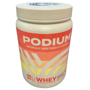 Podium 19.5oz Whey Protein Concentrate Supplement Chocolate Brownie 1.34lb 01/26 - Picture 1 of 10