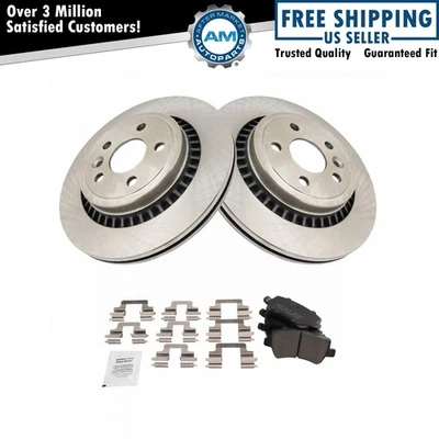 Rear Brake Pad & Rotor Kit Brake Rotor For 2010-2017 Volvo XC60 - Image 1 of 4
