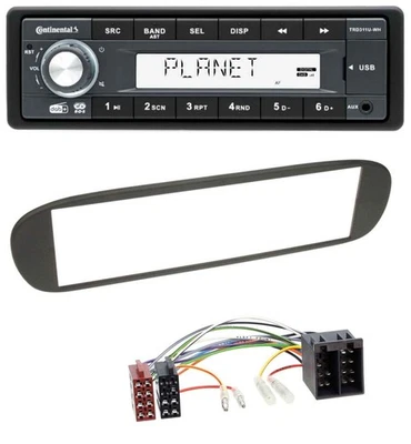 Continental MP3 AUX USB DAB 1DIN Autoradio für Fiat Barchetta (ab 1995) - Bild 1 von 4
