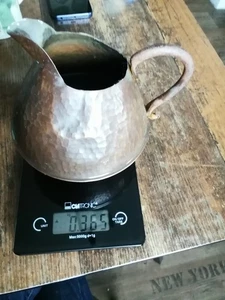 Alte Kupfer Kännchen, gedengelt, 365g - Dachbodenfund H-15cm Durchm. 15cm - Bild 1 von 5