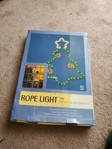 Illuminated Rope Light Tree Window Decoration - Picture 1 of 8
