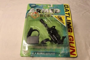 ARMED FORCES GATLING GUN INTOYZ MILITARY ACTION FIGURE ACCESSORY 2000 - Picture 1 of 2
