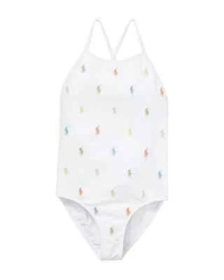 Polo Ralph Lauren Niñas Estampado de Poni Traje de Baño de Una Pieza Niño Grande L141538 Talla 16 Foto 1 de 4