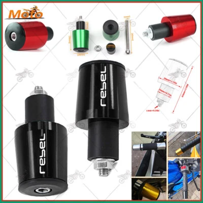 Для HONDA Rebel 250 300 450 500 1000 рукоятки рукоятки торцевые колпачки вилки ползунок - Изображение 1 из 4