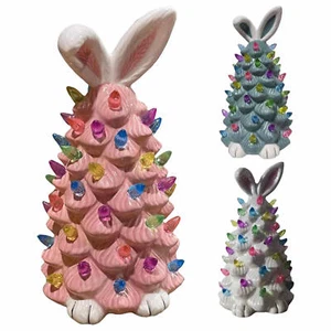 Tabletop Bunny Tree Decorations Cute Bunny Tree Easter Spring Home Bedroom Decor - Picture 1 of 15