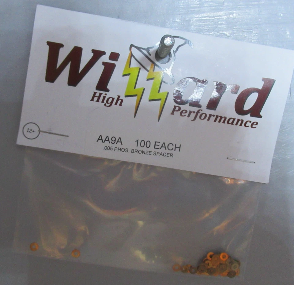 PAQUETE WIZZARD "NUEVO" .005 PHOS. ESPACIADORES BRONCE AA9A (100) Foto 1 de 1
