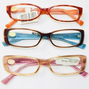 (LOT OF 3) BRAND NEW - I.LINE EYEGLASSES READERS +1.50  PINK/ORANGE/BLUE - Picture 1 of 5