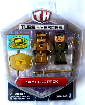 Paquete de 2 Tube Heroes Sky Hero, The Sky Army, Jazwares, LLC Foto 1 de 3