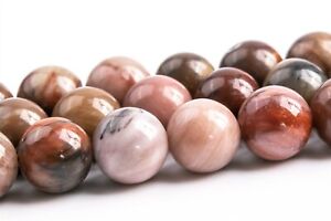 8MM Natural Multicolor Petrified Wood Jasper Beads Grade AAA Round Loose Beads
