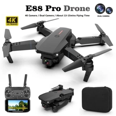 Profesional 4K HD Drone Airplane Dual-Camera Wide-Angle Head Remote Quadcopter - Image 1 of 4