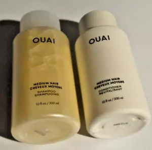 OUAI Medium Hair Shampoo & Conditioner Set Sulfate Free (10 Fl Oz) "BRAND NEW" - Picture 1 of 1