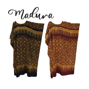 Cool Kaftans MADURA lila Batik Kaftan Kaftan Damen abstrakt lang Übergröße brandneu - Bild 1 von 4