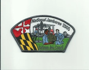BE SCOUT BSA 2005 JAMBOREE JSP BALTIMORE AREA COUNCIL OVER SIZE MARYLAND PATCH - Foto 1 di 1