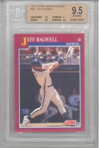 1991 Score Rookie & Traded Jeff Bagwell (Rookie Card)  (#96T) BGS9.5 BGS - Picture 1 of 1