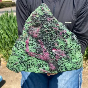 13.22LB Natural green Ruby zoisite (anylite) crystal Chakra Healing Energy - Picture 1 of 12