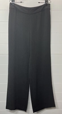 Wide Leg Dress Pants 10 Womens Capsule Wardrobe Minimalist Church Dark Gray - Image 1 of 4
