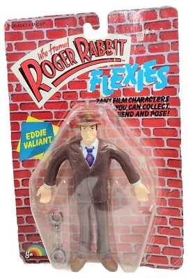 Figura de juguete LJN de Roger Rabbit Eddie Valiant Flexies 1988 sellada Who Framed Nuevo de Lote Antiguo Foto 1 de 4