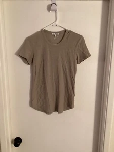 Women "James Perse" light brown T-shirt. Size 1 (note this is more of  size smal - Picture 1 of 2