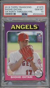 2019 Topps Transcendent VIP Party #1975 Shohei Ohtani /50 RC Gem Mint PSA 10 - Picture 1 of 2