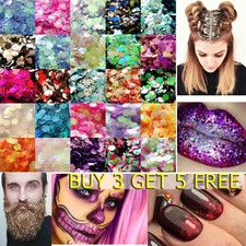 Chunky Glitter Pots Mixed Flake Body Art Nail Hair Eye Lip Cosmetic Tattoo Art